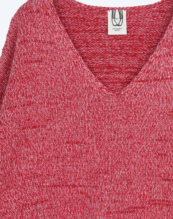
                  
                    Load image into Gallery viewer, wool V neck pullover / BEA24503LH
                  
                