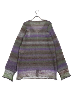 
                  
                    Load image into Gallery viewer, 0123010503 / Double Mohair Narrow Cardigan / 308333231001
                  
                