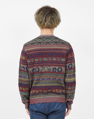 
                  
                    Load image into Gallery viewer, Colourful Mix Jacquard Pullover / KBAF351M
                  
                
