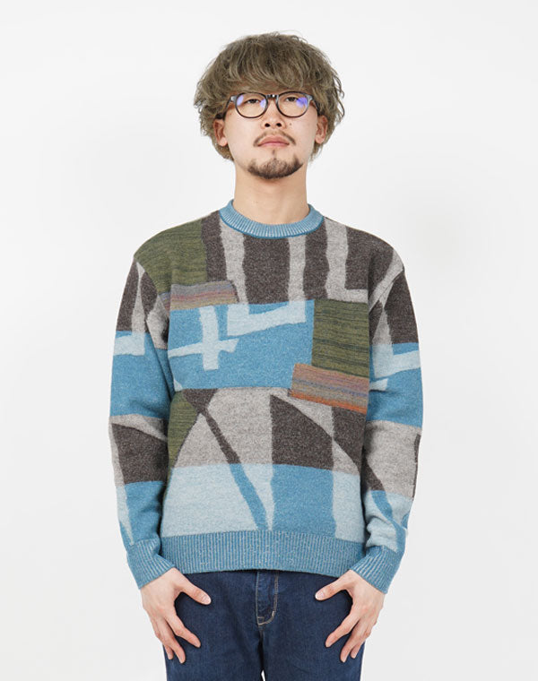 Felted Drawing Pullover / KBAF358M