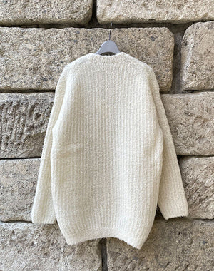 
                  
                    Load image into Gallery viewer, 【SALE】A22AP02SR / MILLED WOOL MOAL KNIT BIG P/O / 301178222002
                  
                