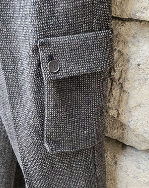 
                  
                    Load image into Gallery viewer, 【SALE】A22AP03DT / WOOL HAIRLINE LIGHT TWEED CARGO PANTS / 315178222001
                  
                