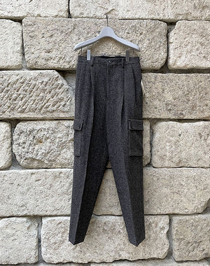 
                  
                    Load image into Gallery viewer, 【SALE】A22AP03DT / WOOL HAIRLINE LIGHT TWEED CARGO PANTS / 315178222001
                  
                