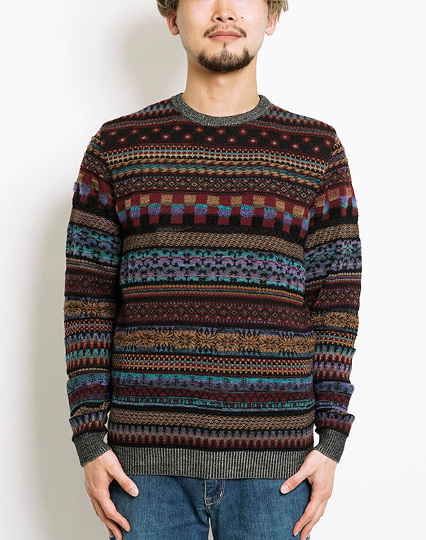 
                  
                    Load image into Gallery viewer, Colourful Mix Jacquard Pullover 2022 / BBF21601UA
                  
                