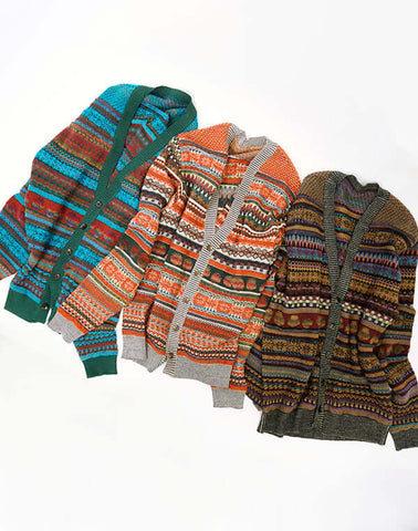 Colourful Mix jacquard Cardigan2022 / BBF21602UA