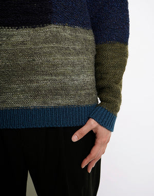 
                  
                    Load image into Gallery viewer, Patchwork Chunky Pullover 2022 / BBF21604UA
                  
                