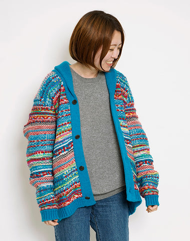 Fancy Jacquard Shawl Cardigan / BBF21606UA