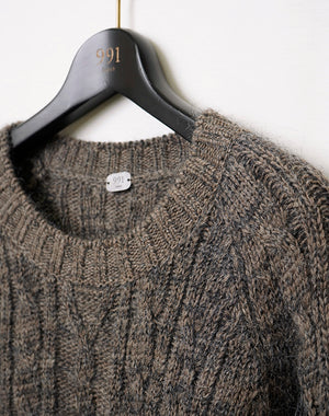 
                  
                    Load image into Gallery viewer, Wool-Mohair Cable Pullover / BBA11013MA
                  
                