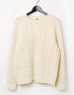 
                  
                    Load image into Gallery viewer, Wool-Mohair Cable Pullover / BBA11013MA
                  
                