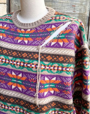 
                  
                    Load image into Gallery viewer, 【SALE】I22AW-K6 / Fair Isle Crash Sweater / 301342222001
                  
                