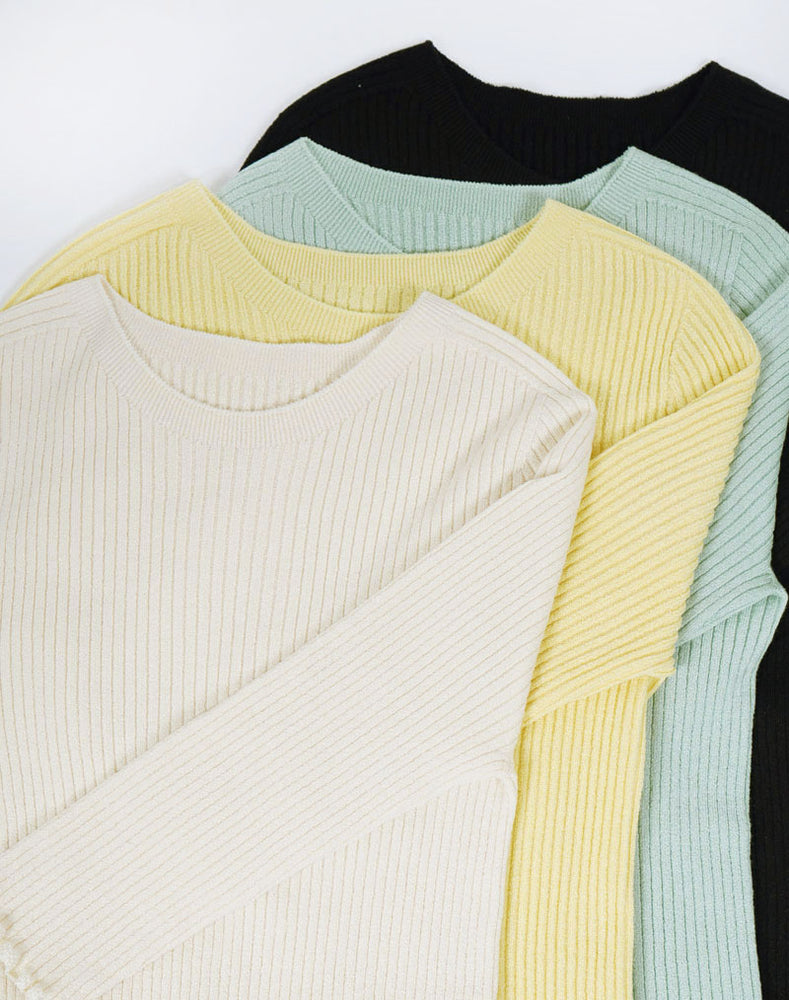 
                  
                    Load image into Gallery viewer, 【SALE】kone - silk rib knit / NJJT006W
                  
                