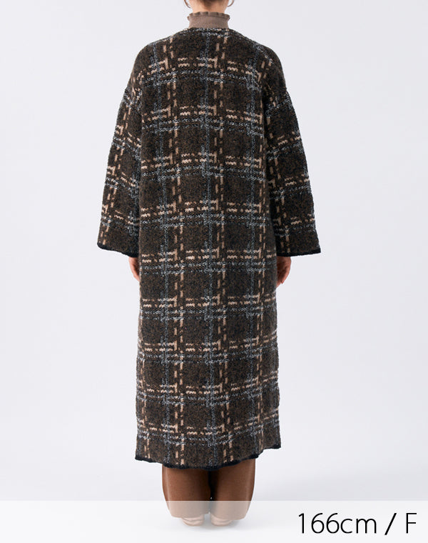 
                  
                    Load image into Gallery viewer, 【SALE】kone - ジャガードリバーシブルガウンコート / BAA13405WA
                  
                