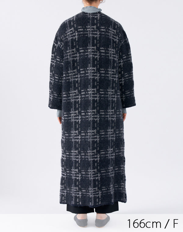 
                  
                    Load image into Gallery viewer, 【SALE】kone - ジャガードリバーシブルガウンコート / BAA13405WA
                  
                