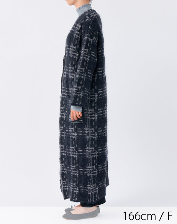 
                  
                    Load image into Gallery viewer, 【SALE】kone - ジャガードリバーシブルガウンコート / BAA13405WA
                  
                